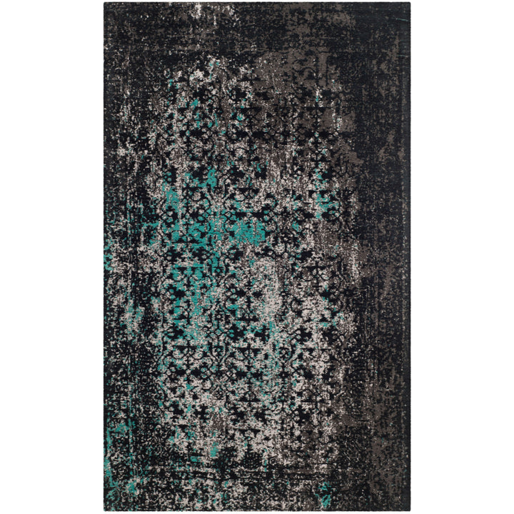 SAFAVIEH Classic Vintage CLV223C Navy / Teal Rug Image 8