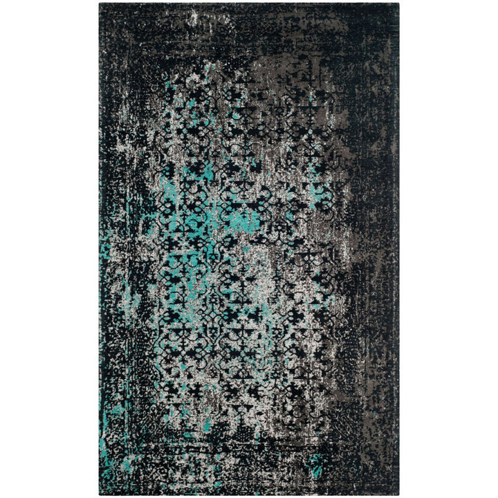 SAFAVIEH Classic Vintage CLV223C Navy / Teal Rug Image 9