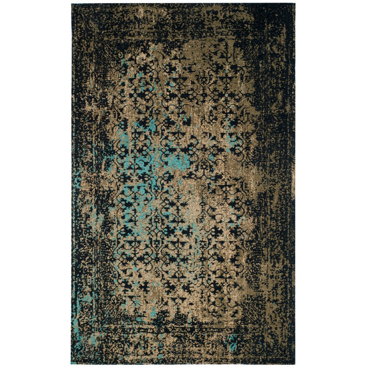 SAFAVIEH Classic Vintage CLV223B Black / Olive Rug Image 1