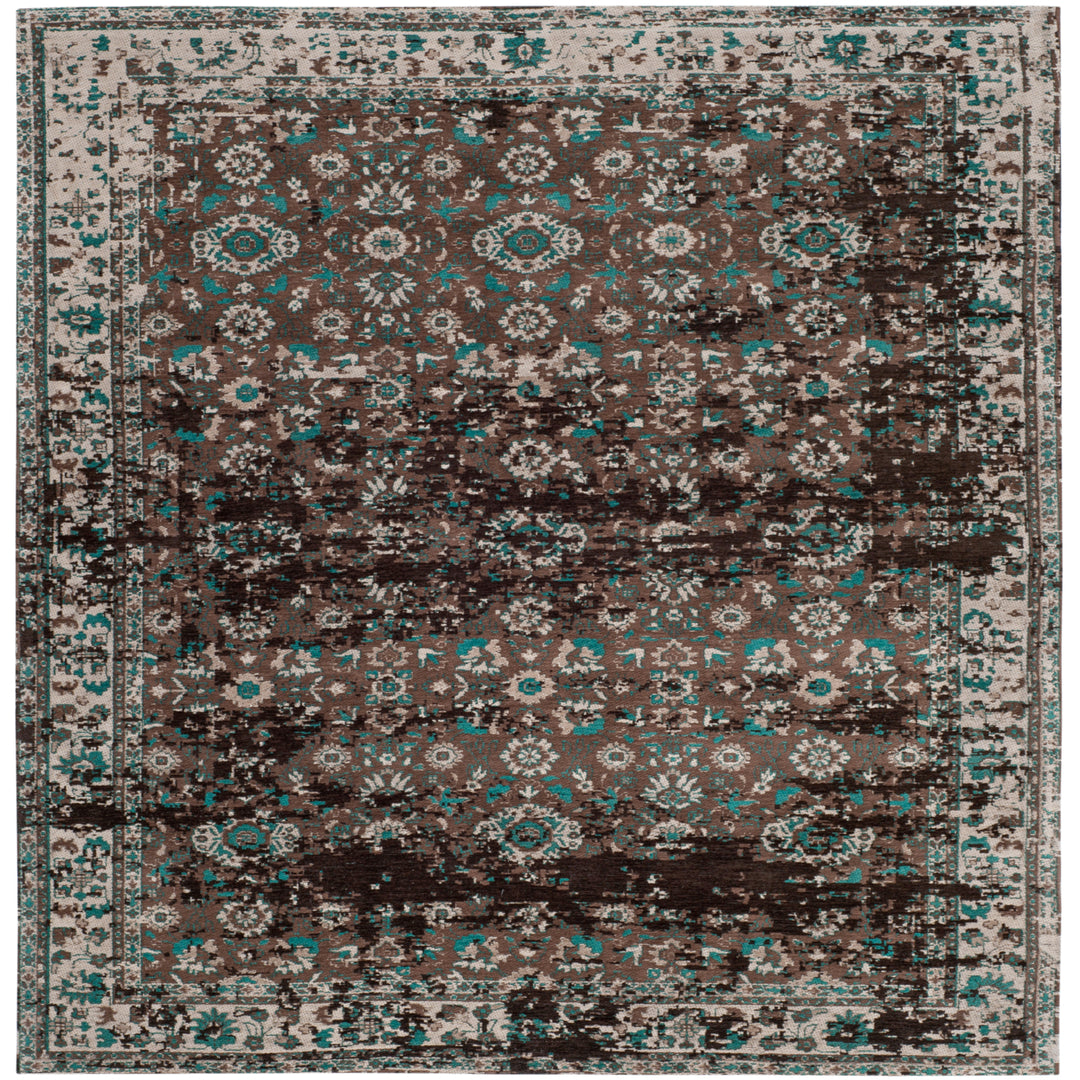 SAFAVIEH Classic Vintage CLV226A Teal / Beige Rug Image 6