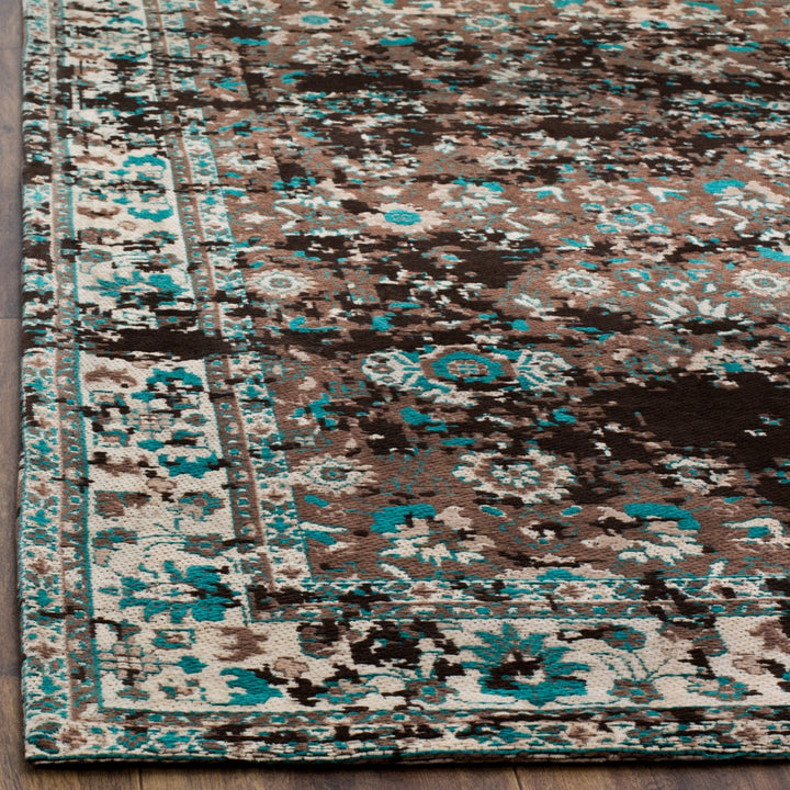 SAFAVIEH Classic Vintage CLV226A Teal / Beige Rug Image 7