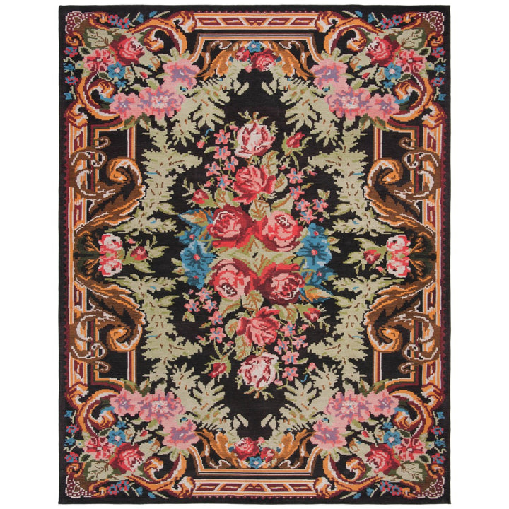 SAFAVIEH Classic Vintage CLV301A Black / Multi Rug Image 1