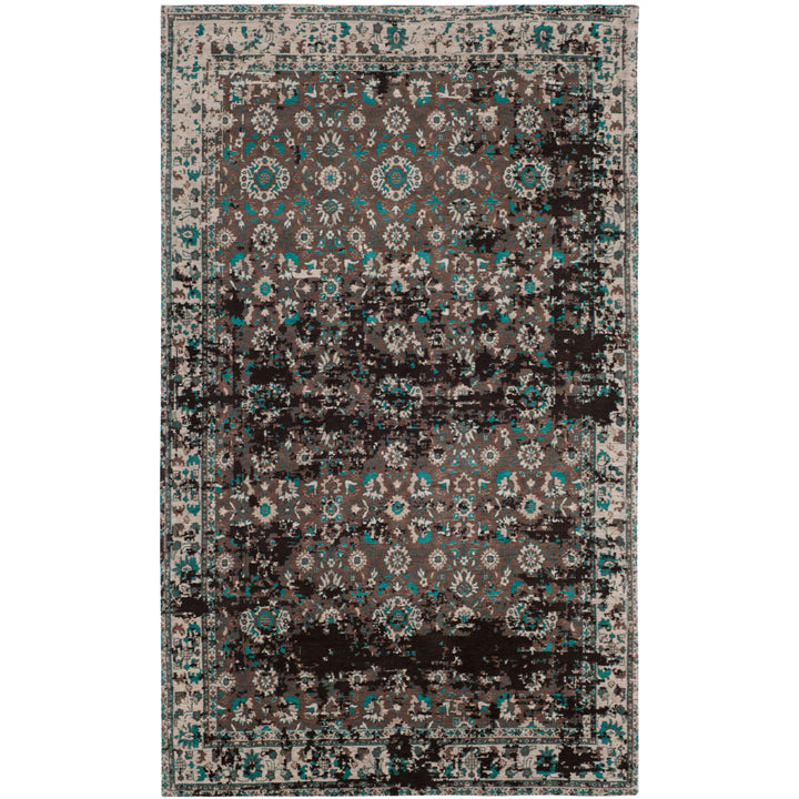 SAFAVIEH Classic Vintage CLV226A Teal / Beige Rug Image 9