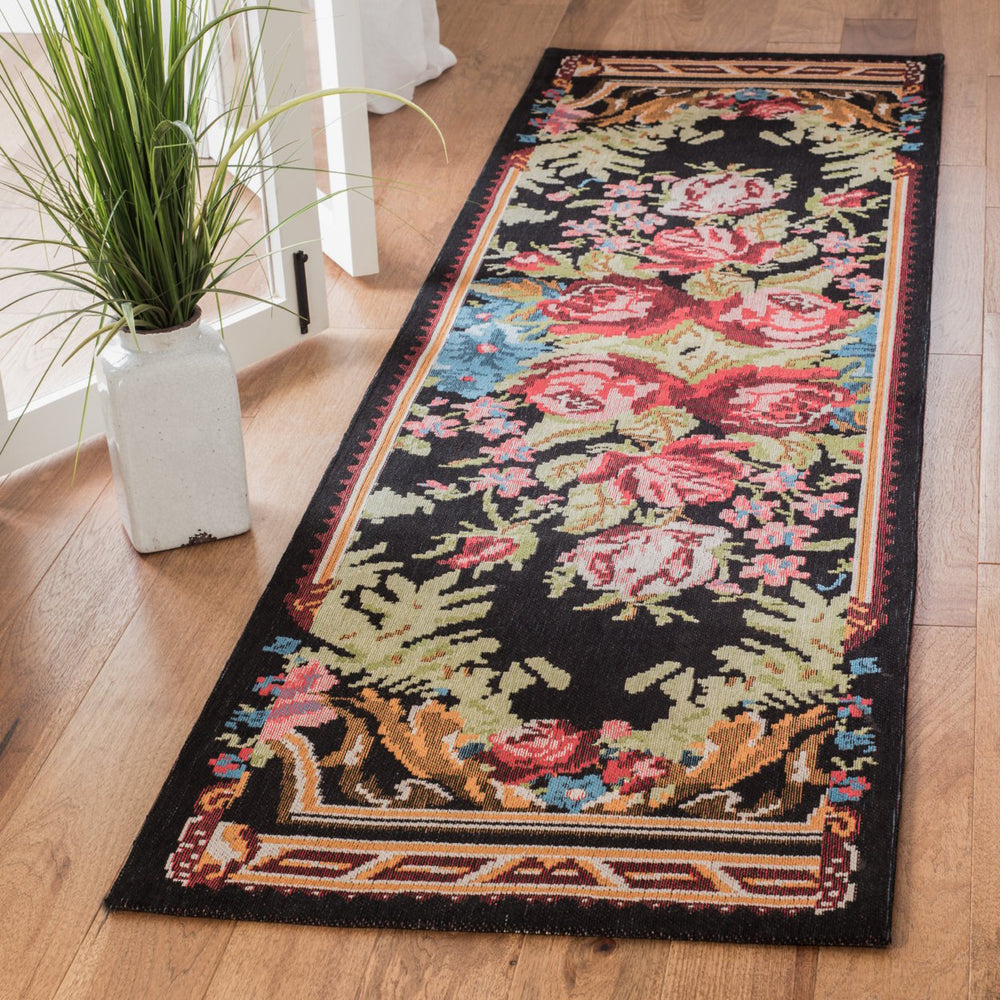 SAFAVIEH Classic Vintage CLV301A Black / Multi Rug Image 2