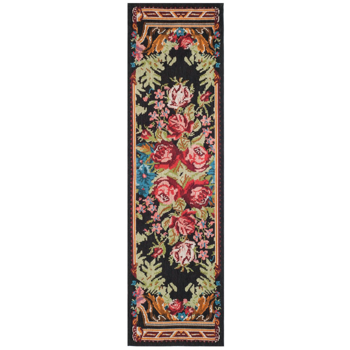 SAFAVIEH Classic Vintage CLV301A Black / Multi Rug Image 3