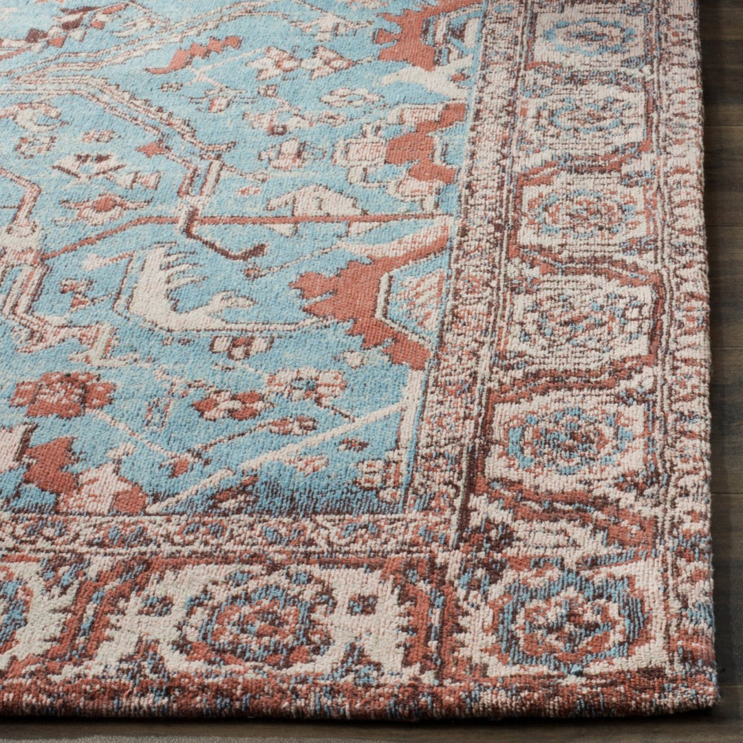 SAFAVIEH Classic Vintage Collection CLV303A Blue/Red Rug Image 4