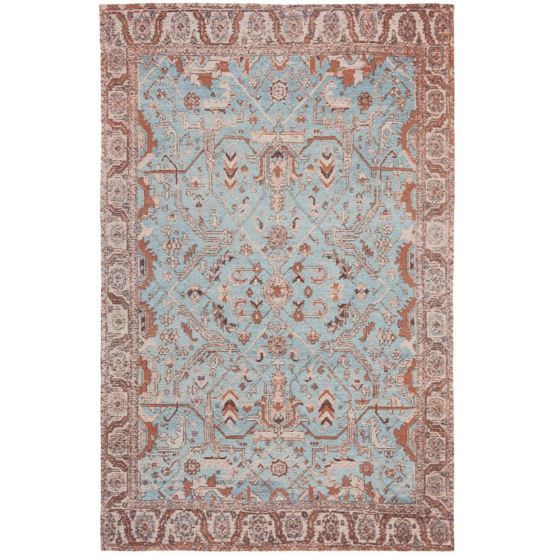 SAFAVIEH Classic Vintage Collection CLV303A Blue/Red Rug Image 5