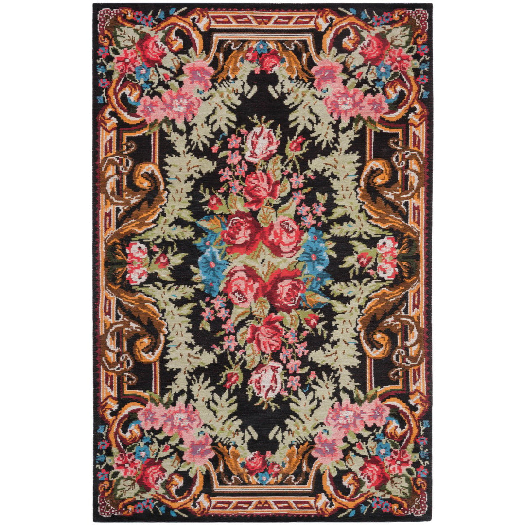 SAFAVIEH Classic Vintage CLV301A Black / Multi Rug Image 6