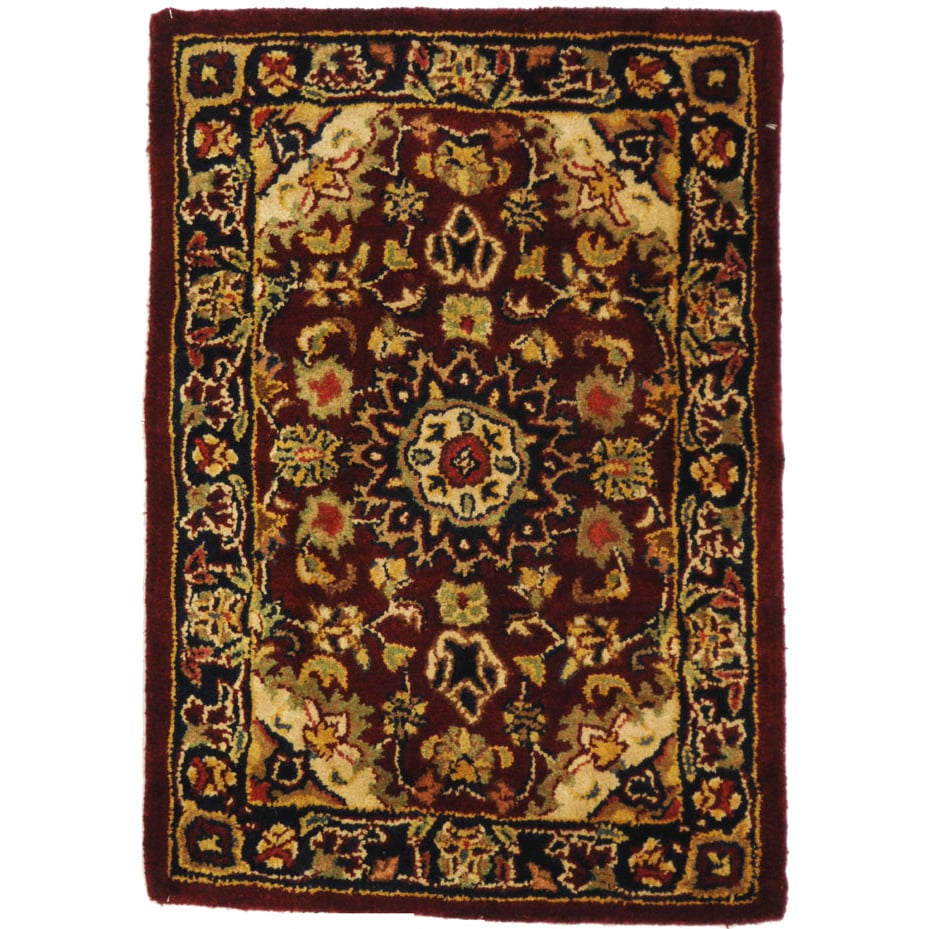 SAFAVIEH Classic CL362A Handmade Burgundy / Navy Rug Image 1