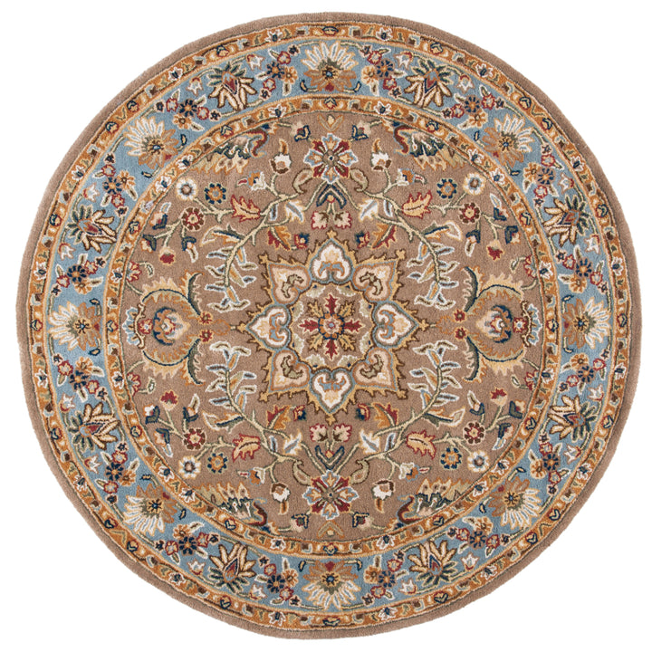 SAFAVIEH Classic CL387A Handmade Beige / Light Blue Rug Image 4