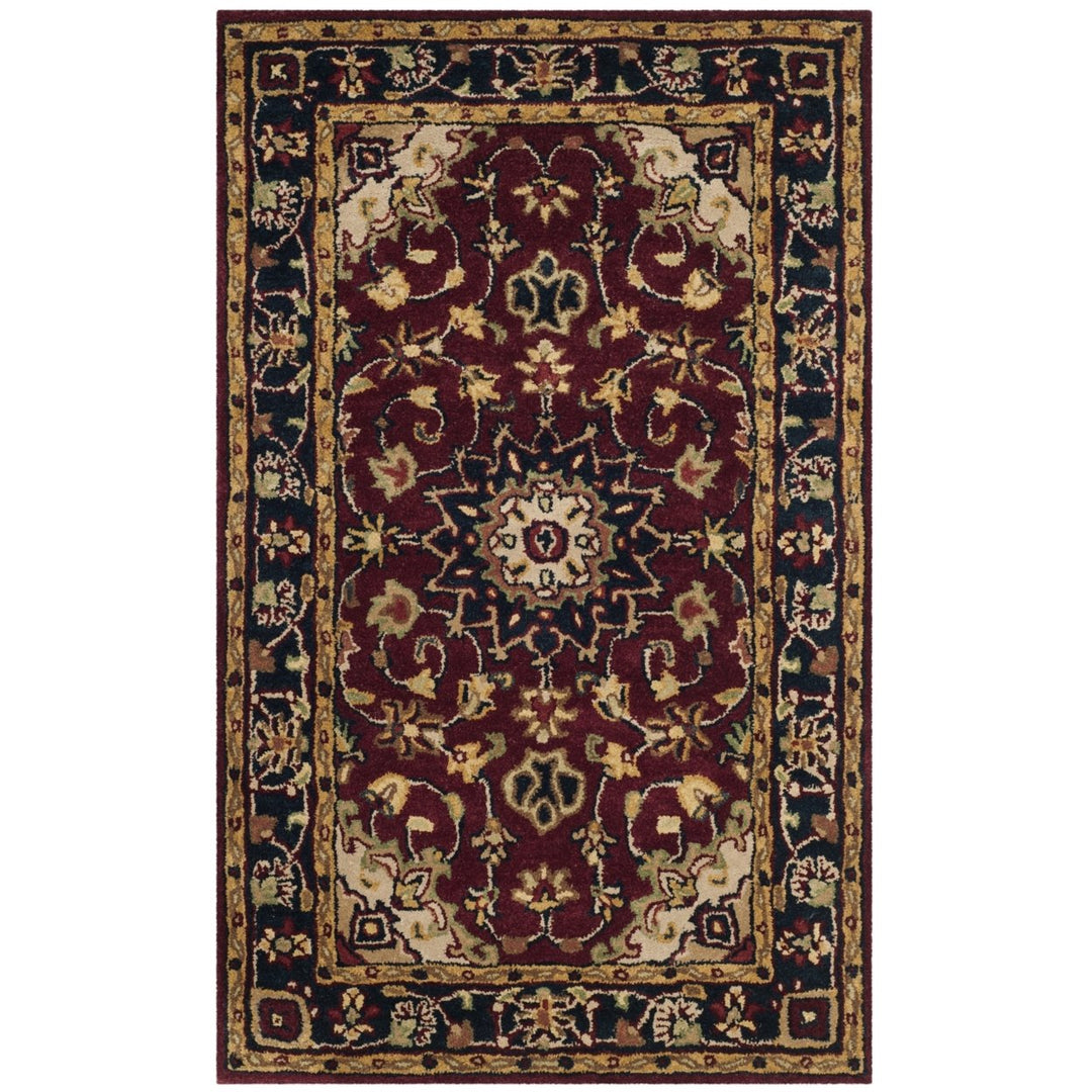 SAFAVIEH Classic CL362A Handmade Burgundy / Navy Rug Image 1