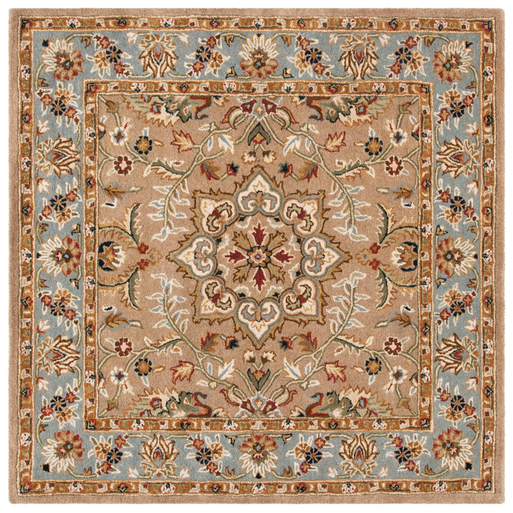 SAFAVIEH Classic CL387A Handmade Beige / Light Blue Rug Image 6