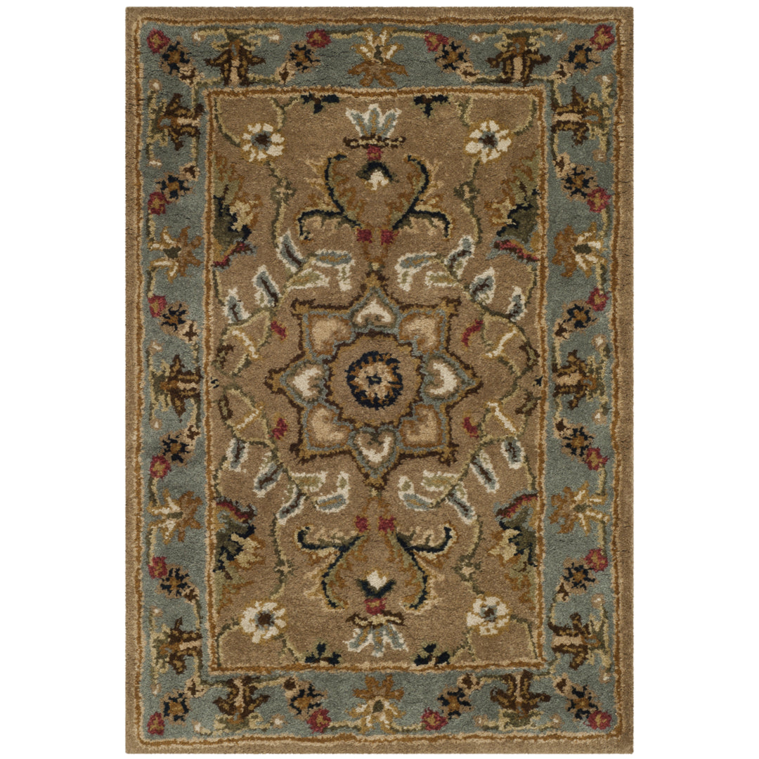 SAFAVIEH Classic CL387A Handmade Beige / Light Blue Rug Image 9