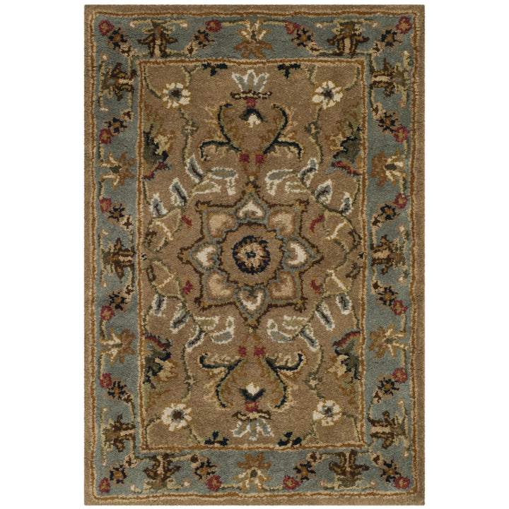 SAFAVIEH Classic CL387A Handmade Beige / Light Blue Rug Image 9