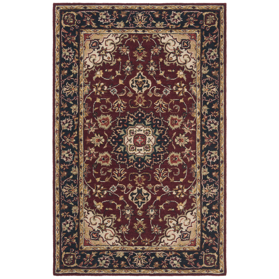 SAFAVIEH Classic CL362A Handmade Burgundy / Navy Rug Image 7