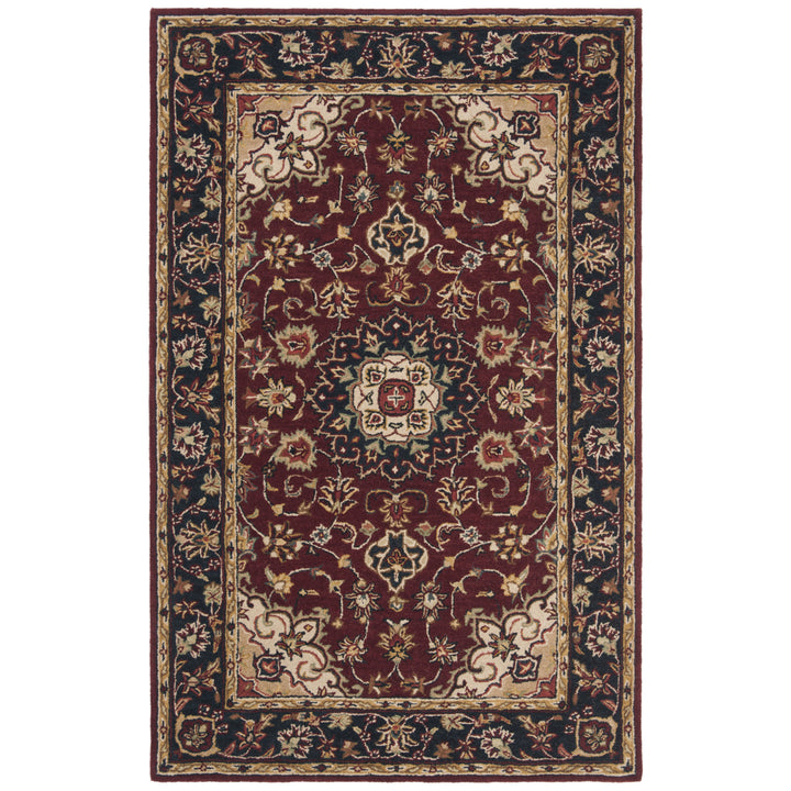 SAFAVIEH Classic CL362A Handmade Burgundy / Navy Rug Image 7