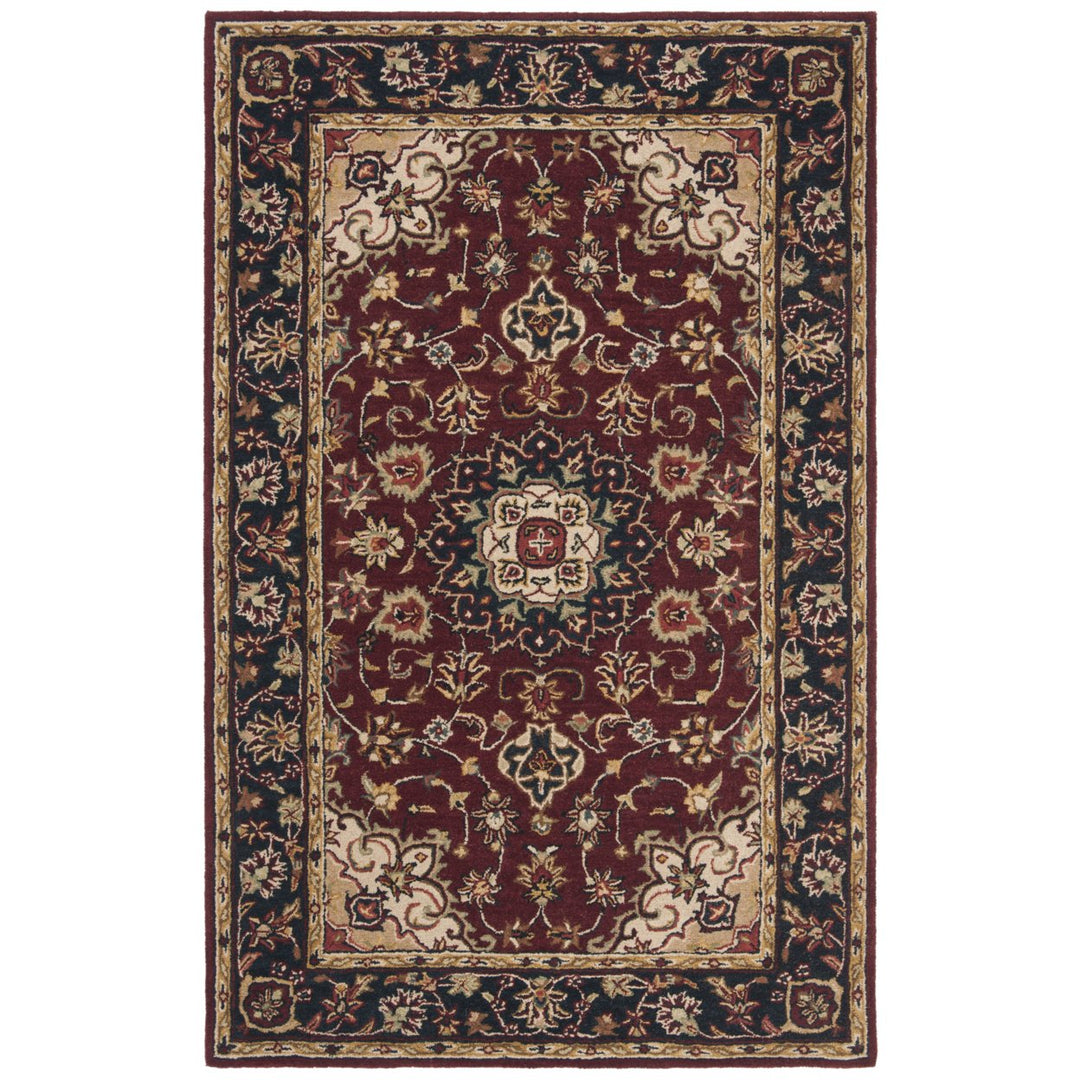 SAFAVIEH Classic CL362A Handmade Burgundy / Navy Rug Image 1