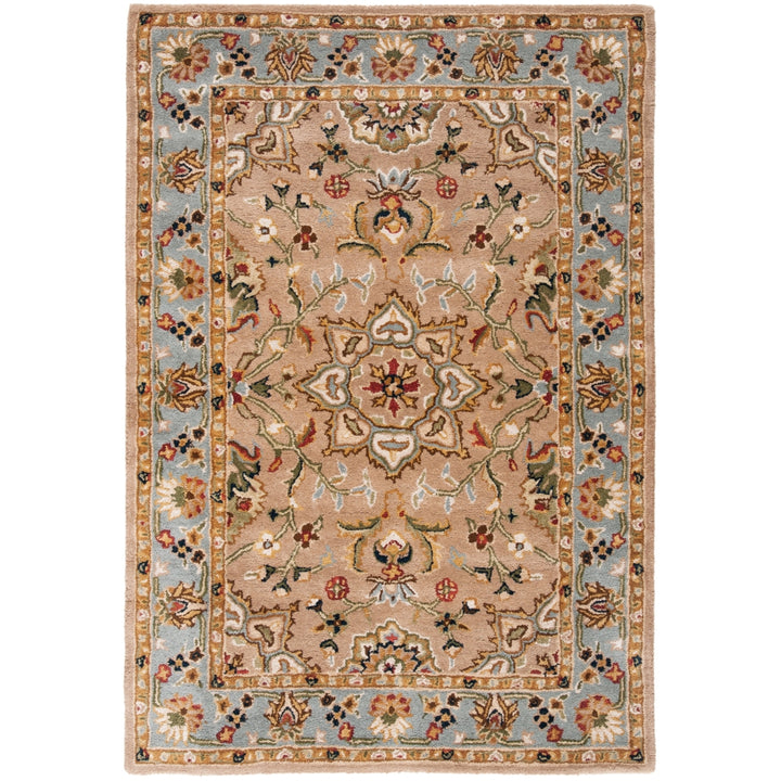 SAFAVIEH Classic CL387A Handmade Beige / Light Blue Rug Image 10