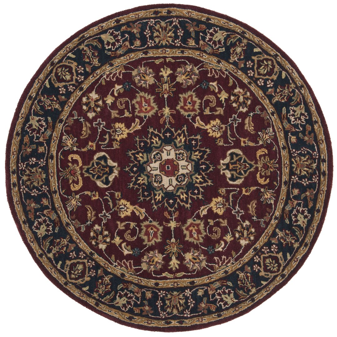 SAFAVIEH Classic CL362A Handmade Burgundy / Navy Rug Image 8