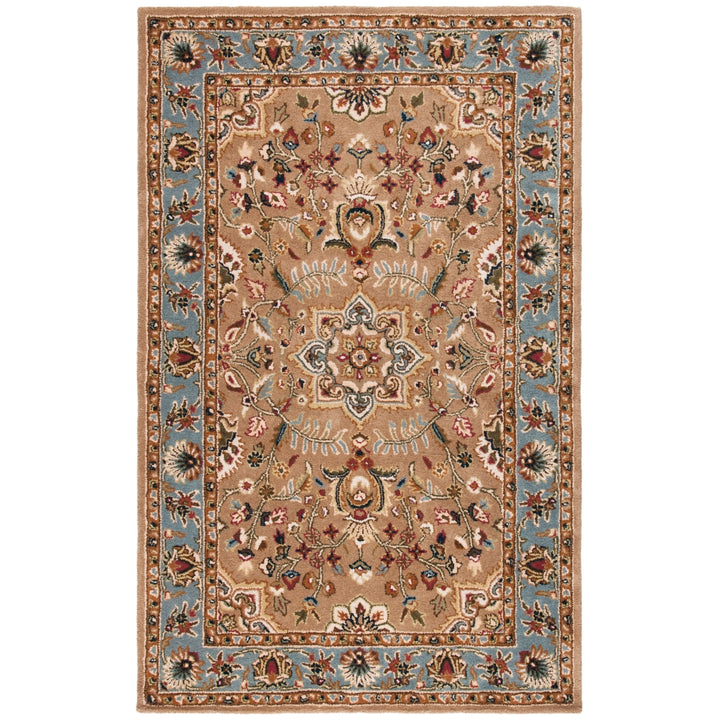 SAFAVIEH Classic CL387A Handmade Beige / Light Blue Rug Image 11