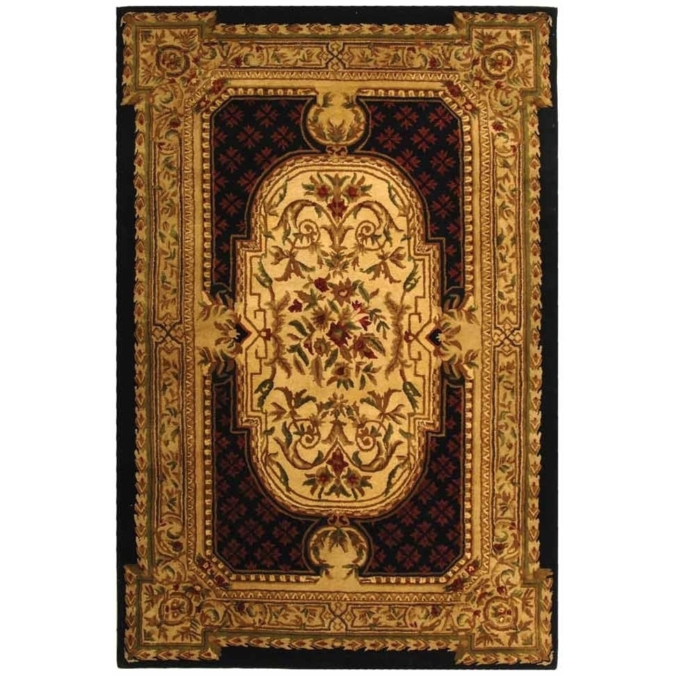 SAFAVIEH Classic Collection CL755B Handmade Black Rug Image 1