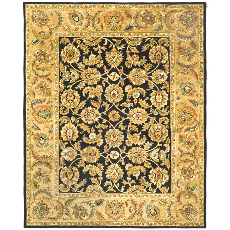 SAFAVIEH Classic CL758B Handmade Black / Gold Rug Image 1