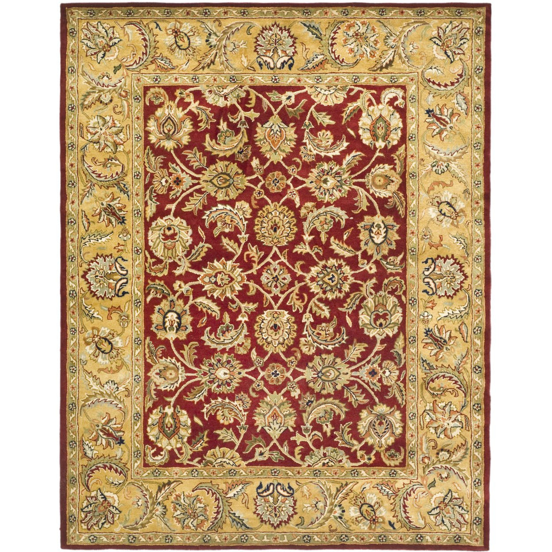 SAFAVIEH Classic Collection CL758C Handmade Red/Gold Rug Image 1