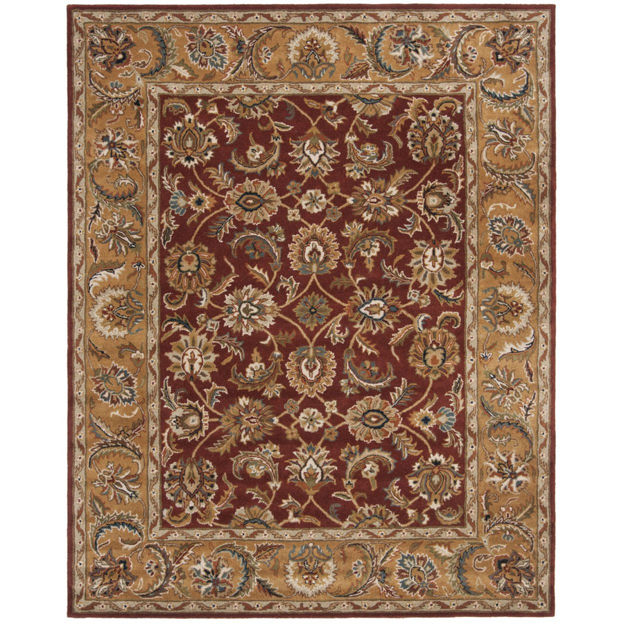 SAFAVIEH Classic CL758K Handmade Rust / Camel Rug Image 1