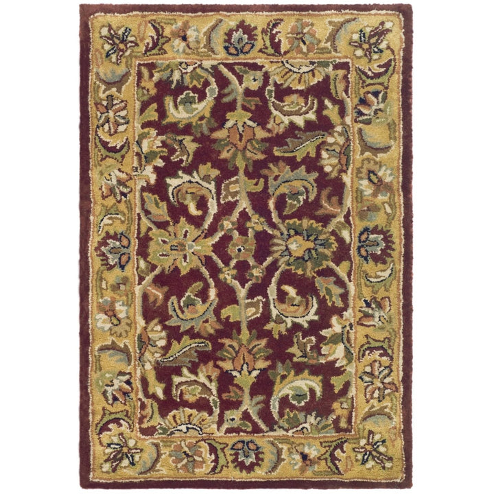 SAFAVIEH Classic Collection CL758C Handmade Red/Gold Rug Image 2