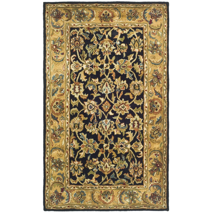 SAFAVIEH Classic CL758B Handmade Black / Gold Rug Image 5