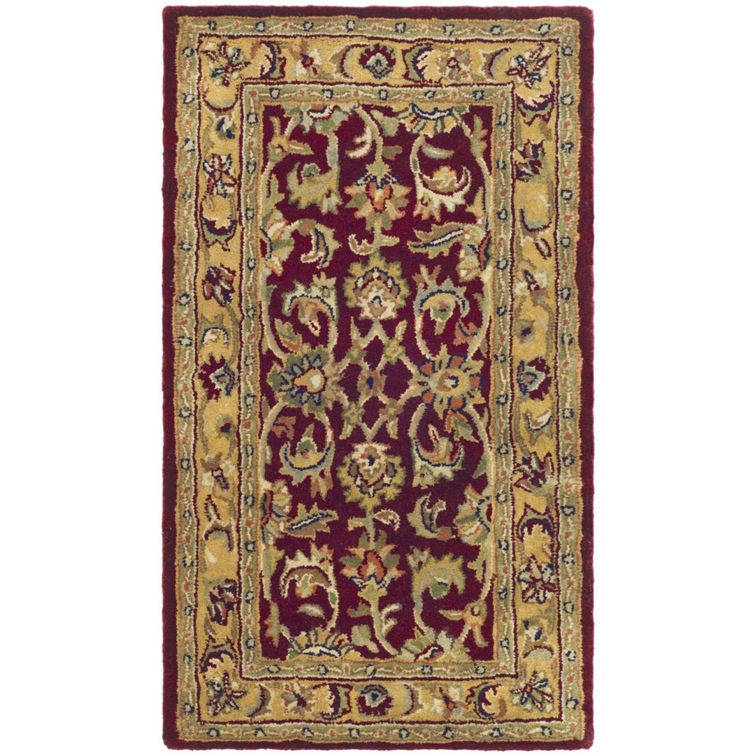 SAFAVIEH Classic Collection CL758C Handmade Red/Gold Rug Image 4