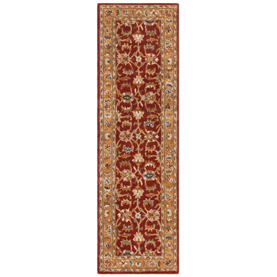 SAFAVIEH Classic CL758K Handmade Rust / Camel Rug Image 4