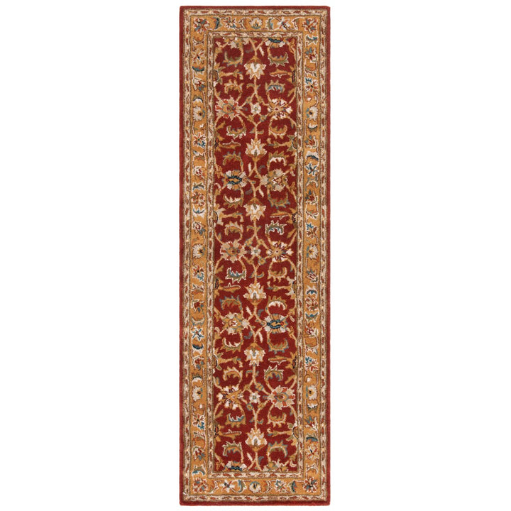 SAFAVIEH Classic CL758K Handmade Rust / Camel Rug Image 4