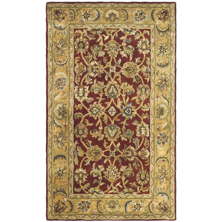 SAFAVIEH Classic CL758K Handmade Rust / Camel Rug Image 5