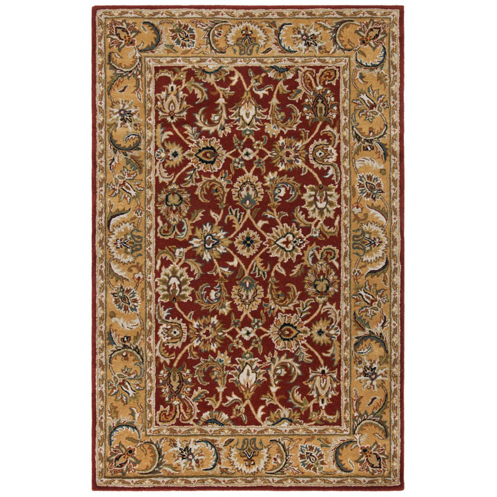 SAFAVIEH Classic CL758K Handmade Rust / Camel Rug Image 6