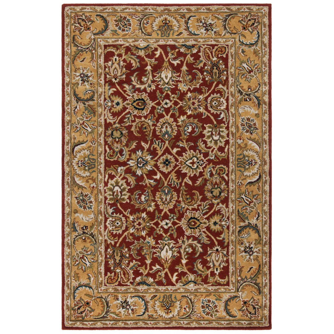 SAFAVIEH Classic CL758K Handmade Rust / Camel Rug Image 1