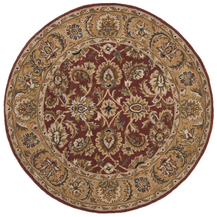 SAFAVIEH Classic CL758K Handmade Rust / Camel Rug Image 7