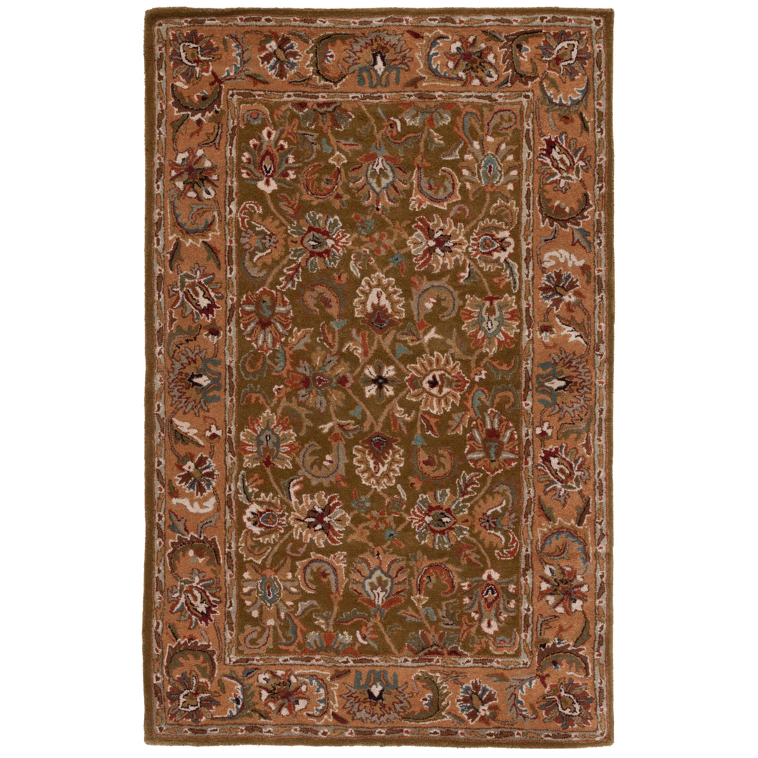 SAFAVIEH Classic CL758M Handmade Olive / Camel Rug Image 2