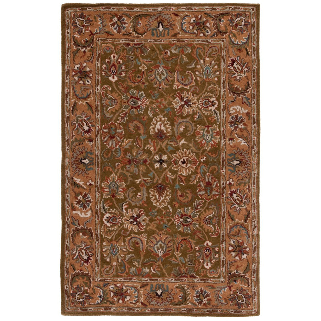 SAFAVIEH Classic CL758M Handmade Olive / Camel Rug Image 1