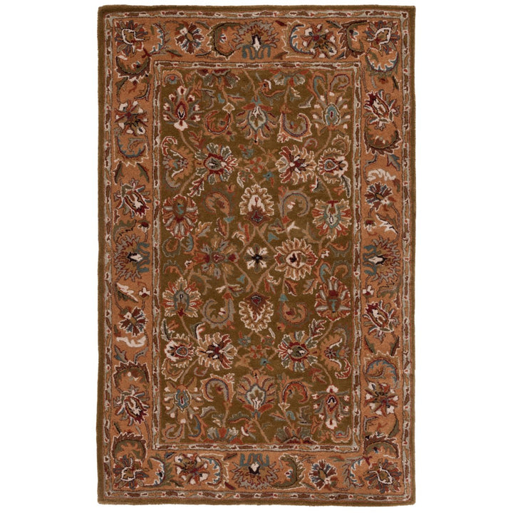 SAFAVIEH Classic CL758M Handmade Olive / Camel Rug Image 1