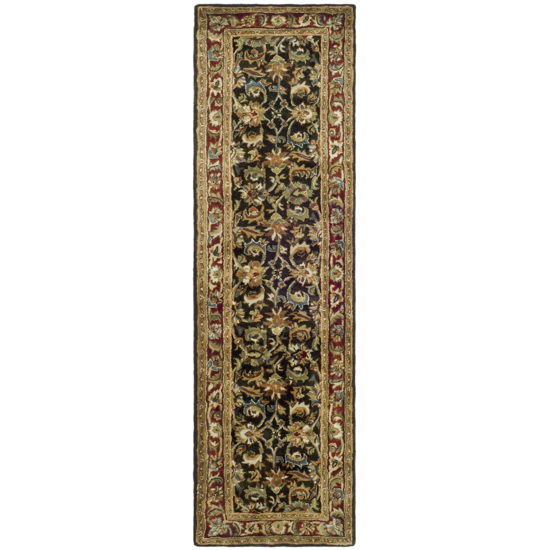 SAFAVIEH Classic CL758P Handmade Dark Olive / Red Rug Image 5