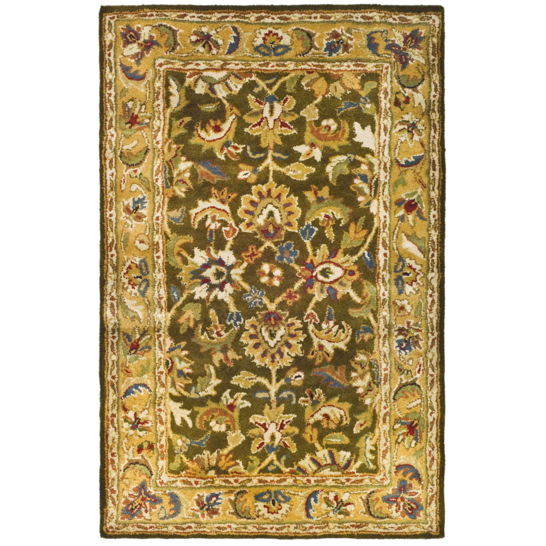 SAFAVIEH Classic CL758M Handmade Olive / Camel Rug Image 5