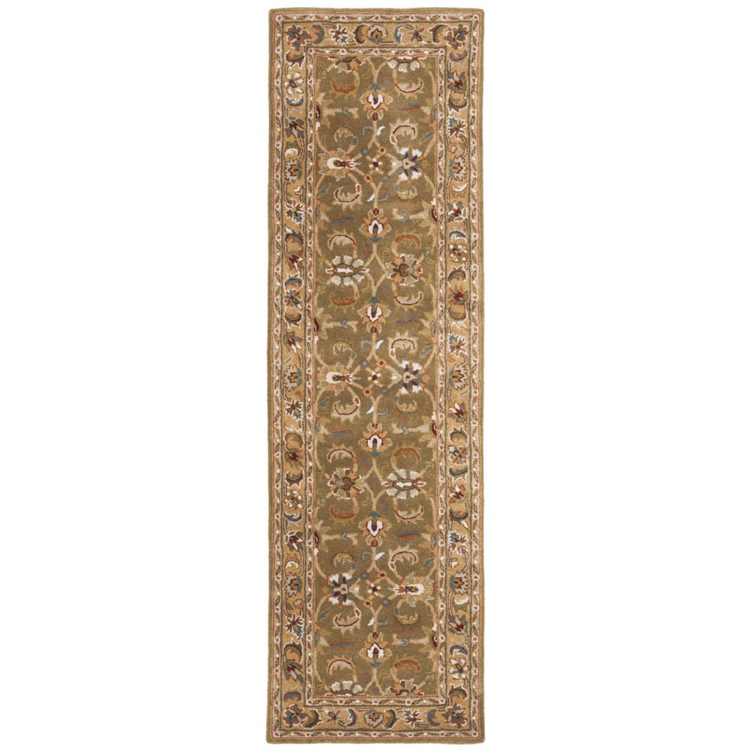 SAFAVIEH Classic CL758M Handmade Olive / Camel Rug Image 1