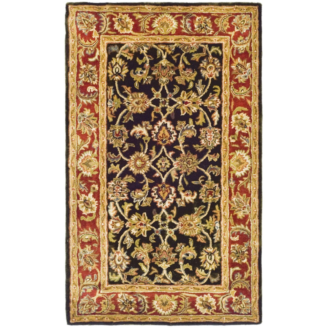 SAFAVIEH Classic CL758P Handmade Dark Olive / Red Rug Image 8