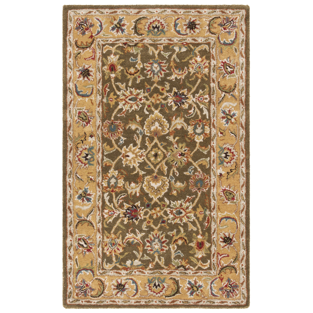 SAFAVIEH Classic CL758M Handmade Olive / Camel Rug Image 7