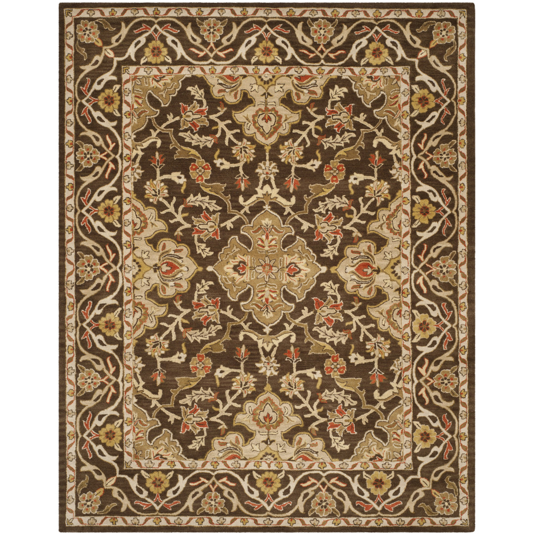 SAFAVIEH Classic CL931A Handmade Brown / Brown Rug Image 1