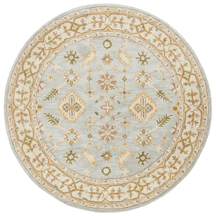 SAFAVIEH Classic CL933A Handmade Light Blue / Ivory Rug Image 4