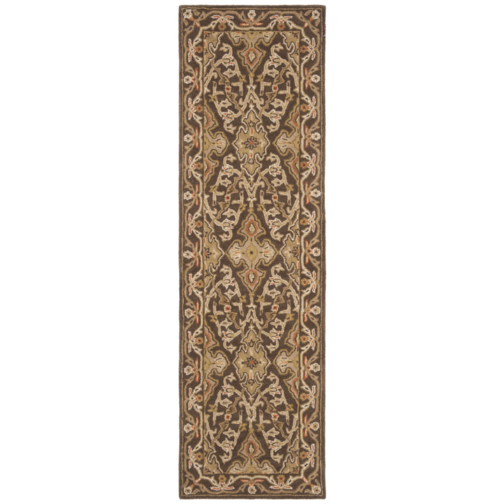 SAFAVIEH Classic CL931A Handmade Brown / Brown Rug Image 5