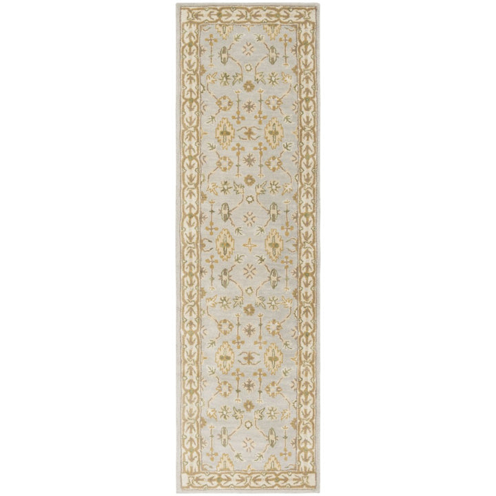 SAFAVIEH Classic CL933A Handmade Light Blue / Ivory Rug Image 5