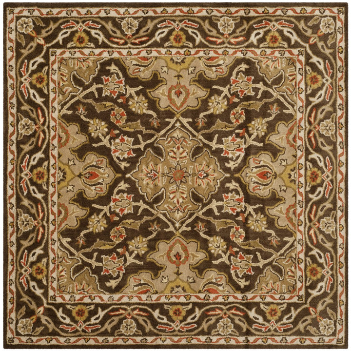 SAFAVIEH Classic CL931A Handmade Brown / Brown Rug Image 6